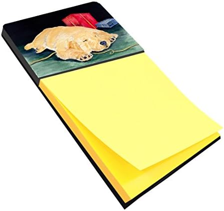 Caroline's Treasures SS8576SN Golden Retriever Refillable Sticky Note Holder or Postit Note Dispenser, 3.25 by 5.5", Multicolor image 3