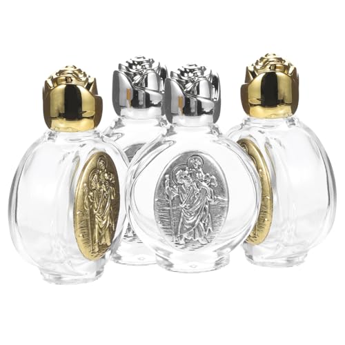 Bouteille eau bénite baptême catholique Healeved flacon portable décoratif