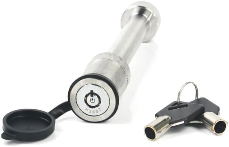 Weigh Safe Hitch Locking Pin - Stainless Steel Towing Accessory - Fits 2", 2.5" & 3" Receivers - Features a Dust Cover