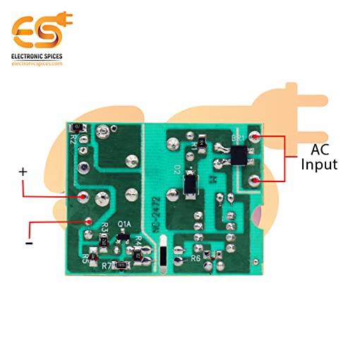 Image of Electronic Spices 12V 1A AC to DC Power Supply Circuit Board Compact SMPS Module 48x37x23mm for Electronics DIY Projects & DIY Power Supply