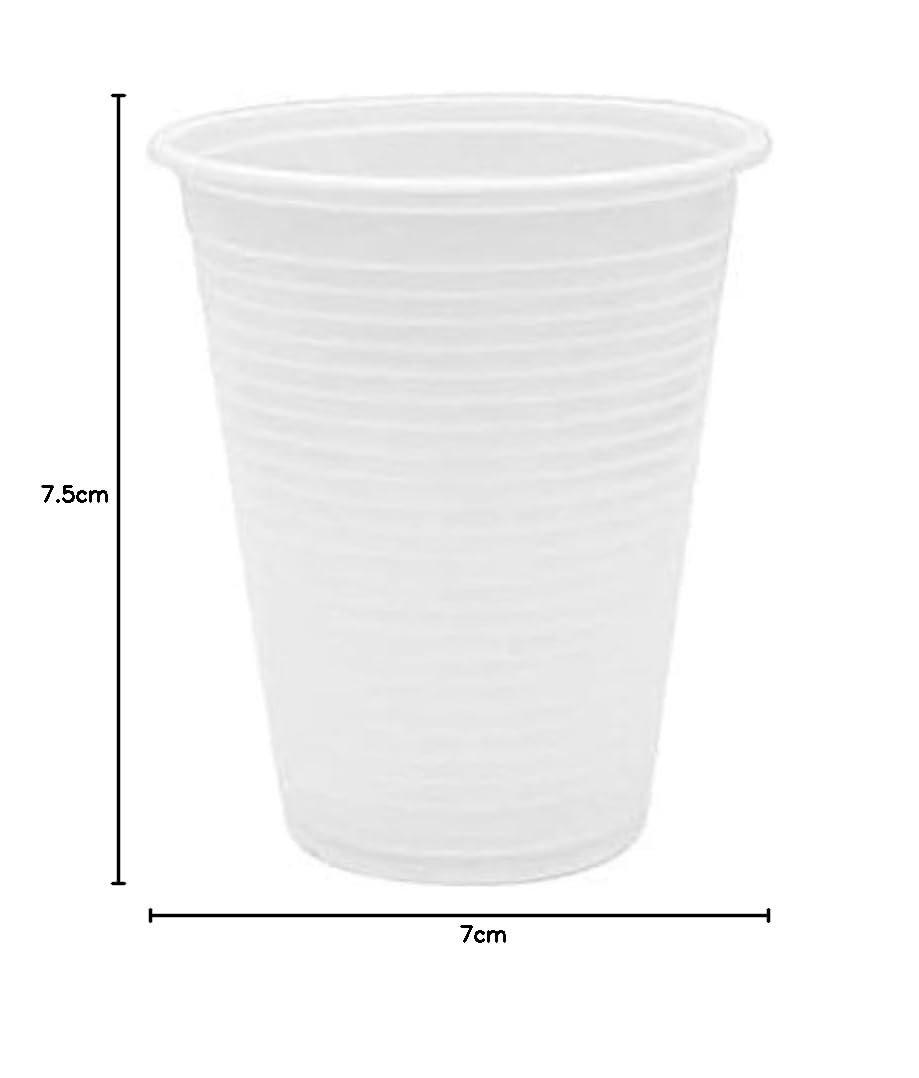 ISAP Bicchieri Plastica Usa e Getta Bianchi (160 ml) Bicchieri Monouso per Acqua e Bibite Varie, Made in Italy Idonei al Contatto Alimentare, Ideali per Feste, Risparmio Quantità (3000 Bicchieri)