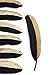 BABEYOND 42 Pcs 1920s Gatsby Gold Dipped Feather Natural Décor Glitter Feather for 20s Party Decoration Wedding Decoration (Black & Gold)