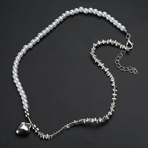 Collier cassé avec pendentif coeur résistant pour le cou