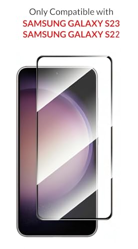 Image of HD Tempered Glass Screen Protector Compatible for Samsung Galaxy S22 5G, S23 5G with Edge to Edge coverage and Easy Installation kit