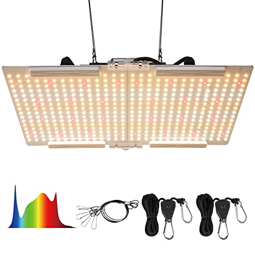 Led Grow Light, Grow Light for Indoor Plants, Full Spectrum LG-2000 Led Grow Light with Samsung Diodes for 3x3/4x4FT Grow Tent, Save Energy and Increase Veg & Flower Growth Rate(No Dimmer)