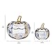 Diamond Star Glass Pumpkin Jar with Cover Target, Decorative Wedding Candy Bowl Organizer Canisters Home Decor Halloween Centerpieces