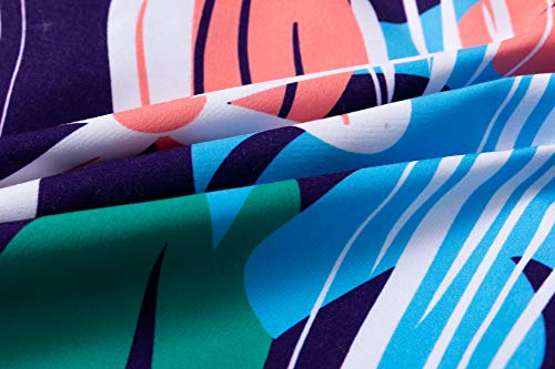 Boys Swim Trunks, Quick Dry Drawstring Upf 50+ Kids Swim Shorts, Toddler Beach Shorts, Boardshort, Boy Swimwear (Leaves, 4T) #TOP2