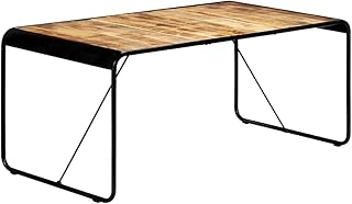 vidaXL Legno Massello Mango Grezzo Tavolo da Pranzo Arredo Mobili Cucina Mensa Tavola Tavolata Salotto Tavolino Tavolinetto Cattedra