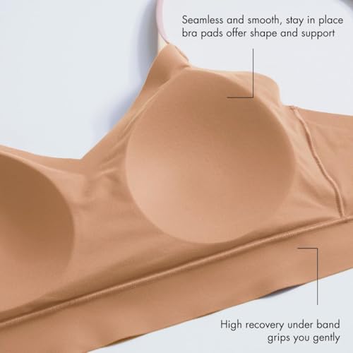 Image of Floatley Cozy Adjustable Bra Comfort Wirefree Seamless Bra with Embedded Pad for Women