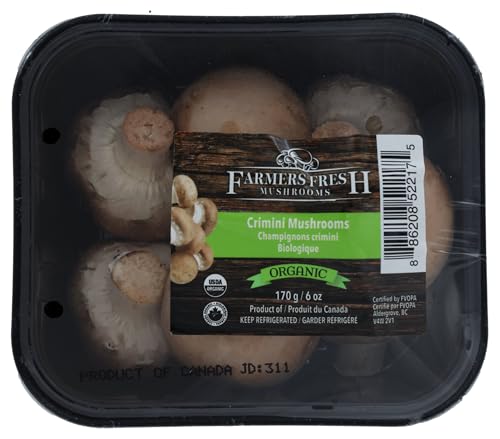 Farmers Fresh, Organic Crimini Mushrooms, 6 Ounce