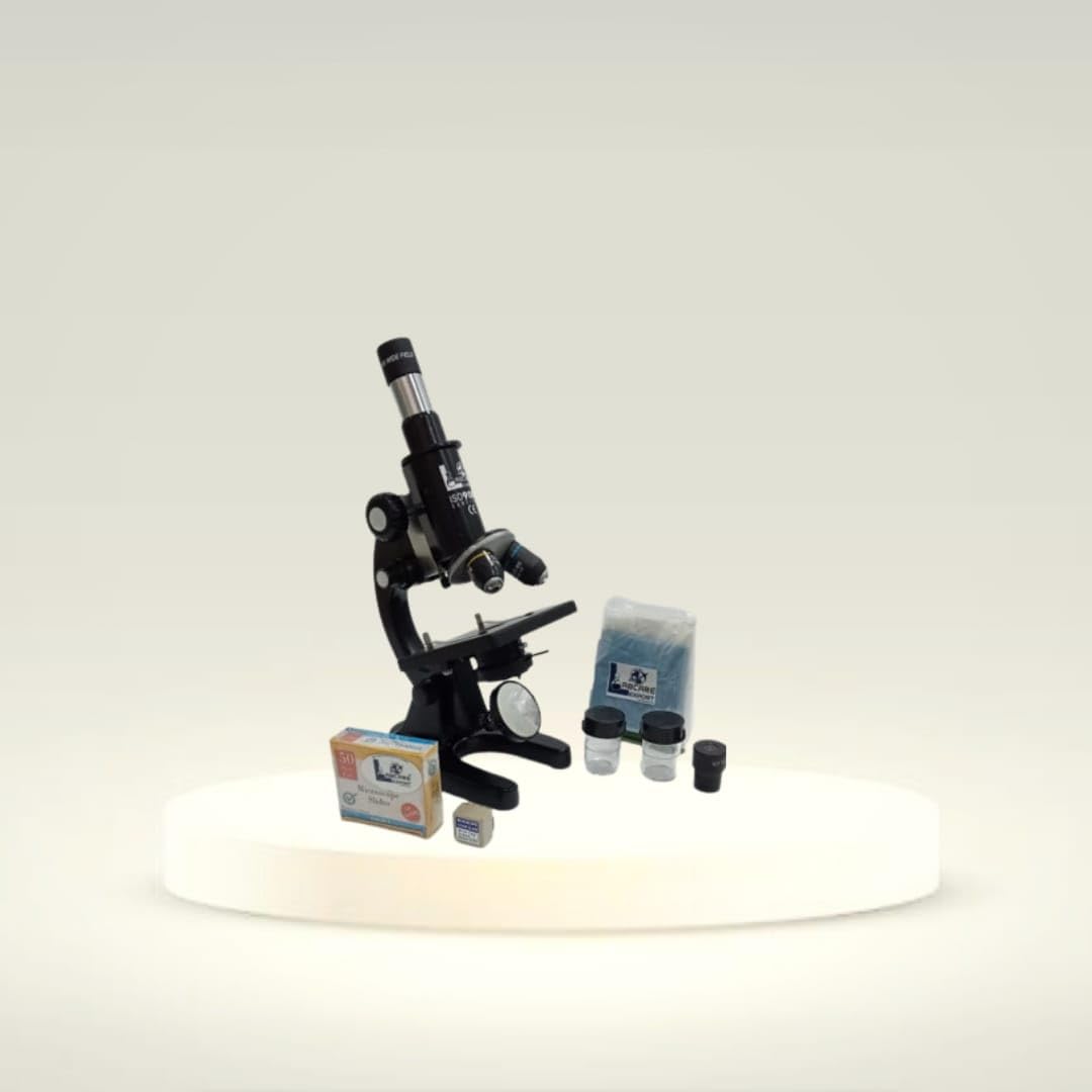 Labacare Student Monocular Compound Microscope with Blank Slide kit & LED Lamp - Image 3 thumbnail