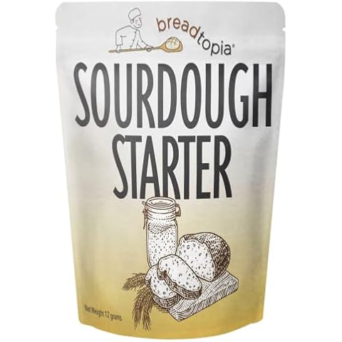 Breadtopia Sourdough Starter | Made from Organic & Non-GMO Ingredients | Easy to Follow Instructions | Make Homemade Sourdough Bread | Sour Dough Starter Cover