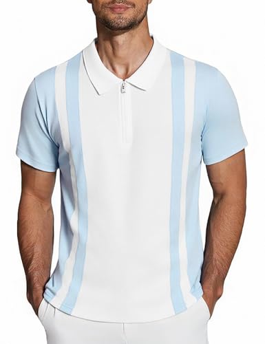 iClosam Polo Homme Style Basique en Matériau Léger avec Coupe Régulière pour Un Confort Quotidien Polyvalent et Durable pour Le Quotidien,L