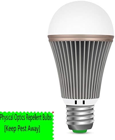 OSIDU Mosquitoes Repellent Light - LED Bug Light Bulb Outdoor Mosquitoes Flies Bugs Repellent Porch Light Bulb LED Warm Lamp Home Pest Control for Indoor Garden Patio Deck Lawn Farm E26 E27 110V 12W