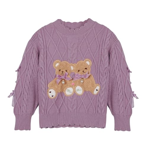 Mumetaz Toddler Baby Girl Sweaters Long Sleeve Crewneck Warm Pullover Knit Sweater Fall Winter Baby Girl Clothes