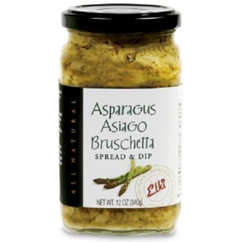 Elki's Gourmet Asparagus Asiago Bruschetta, 12 Ounce