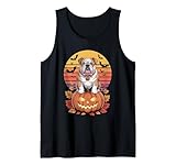Photo Gallery halloween retro english bulldog canotta Photo Gallery halloween retro english bulldog canotta