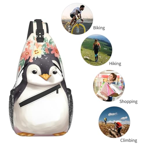 Mochila cruzada para hombre estilo sling negra miniatura 6