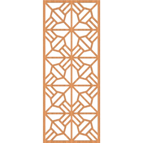 Image of Auburn Decorative Pierced Fretwork Wood Wall Panels, 15 3 /8 inchW x 39 3 /8 inchH x 1 /4 inchT, Cherry