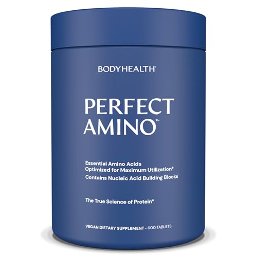 BodyHealth PerfectAmino, Essential Amino Acid with BCAAs + Lysine, Phenylalanine, ...
