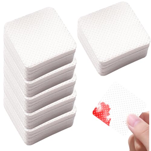 AEKZOX 600 Piezas Celulosa para Uñas Sin Pelusa para Limpiador, Desengrasante, Gel, Manicura y Removedor de Esmalte Semipermanente