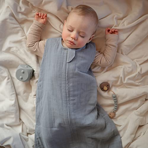 Image of mushie Baby Wearable Blanket | 100% Organic Cotton Muslin | Sleeping Bag for Infants (Tradewinds)