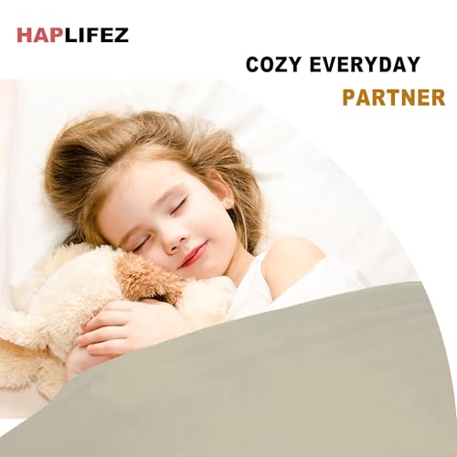 Image of Haplifez Sensory Bed Sheet, Sensory Compression Blanket, Weighted Blankets, Breathable Stretchable Bedding Fit, Lightweight Calming Sleep Solution, Blue, 63 inchx60 inch