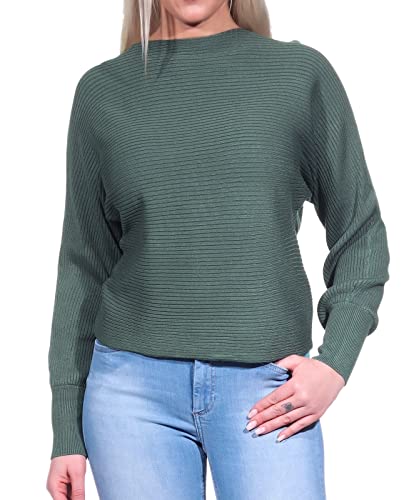 ONLY Damen Kurzer Strickpullover | Knitted Basic Stretch Sweater | Langarm...