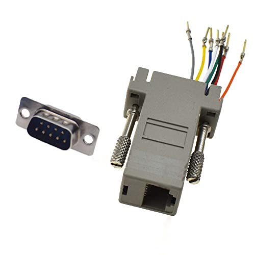 RELAND SUN Adattatore seriale adattatore da DB9 a RJ45 (DB9 maschio a RJ45)
