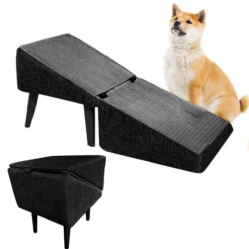 New Rampa para Perros, Pasos De Perro Plegables, Escaleras De Perros Y Escalones para El Sofá De La Cama, Taburete Portátil para Perro Medianos Pequeños, Sin Deslizamiento