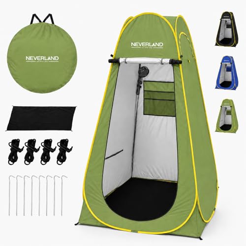 Image of NEVERLAND Pop up Privacy Shower Tent - Portable Changing Shower Tent, Dressing Room, Bathroom, Outdoor Rain Shelter for Camping, Hiking, Beach
