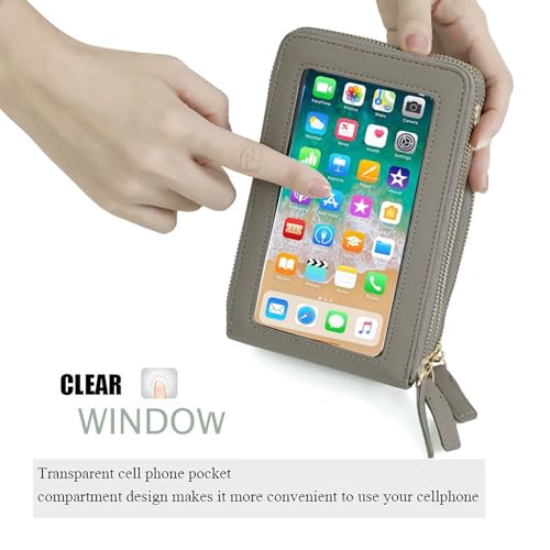 myfriday Touch Screen Crossbody Phone Purse for Women, Rfid Blocking Small Cellphone Shoulder Purse with 2 Adjustable Strap2