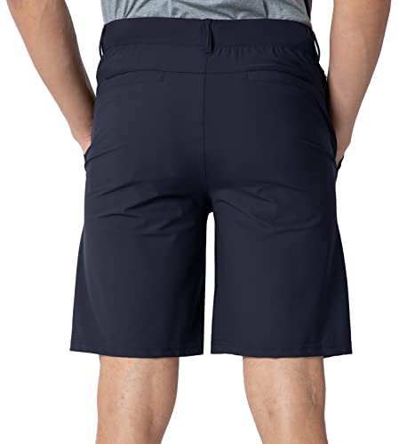 Tbmpoy Men's Stretch Golf Work Shorts Cargo Hiking Lightweight Quick Dry Short For Travel Camping 5 Pockets Navy 34 #TOP1