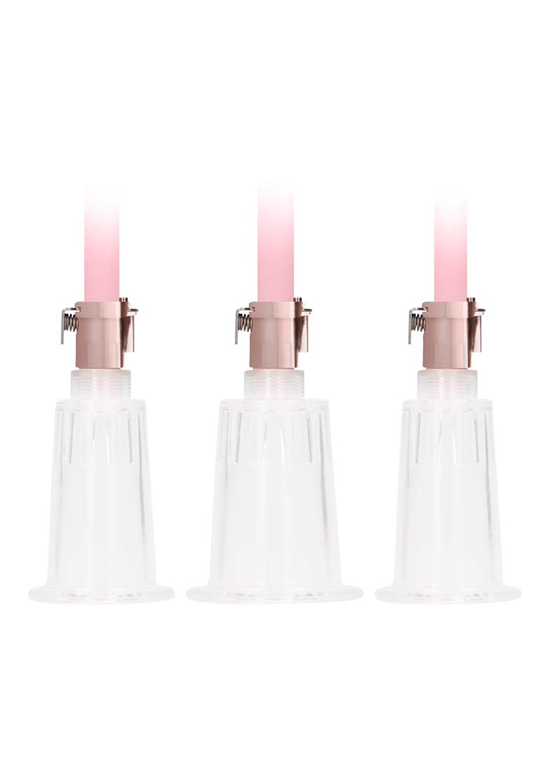 Shots Pumped - Clitoral & Nipple Pump Set Large - Rose Gold