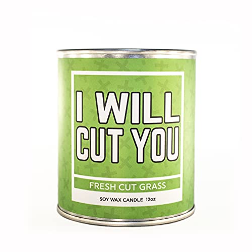 Twisted Wares Candles (I Will Cut You - Fresh Cut Grass Scent)