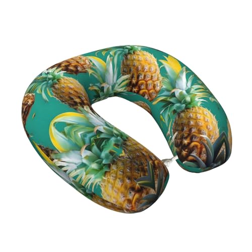 Almohada de viaje de espuma viscoelástica tropical miniatura 2