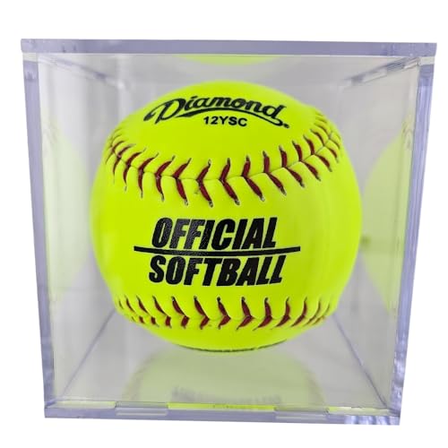 Collectible Supplies Softball Display Case | Acrylic Softball Cube | Clear Viewing Display Case to Protect Your Collection | Protection & Elegant Design Cube Storage (1 Cube) - Thumbnail 5