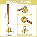 HVSENW Small Hanging Bell for Door Knob, Vintage Gold Brass Bell with Loud Sound, for Shopkeeper Home Office Door Opening Alert & Christmas Decoration (1)