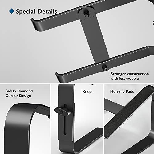 BONTEC Stojak na Laptopa, Regulowana Wysokość Stojaka na Laptopa, Ergonomiczny Uchwyt na Laptopa, Kompatybilny z Większością 10-17