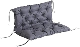 Outsunny Outdoor Garden Patio Bench Swing Chair Replacement Seat Pad Cushions Backrest (100 x 98 cm, 2 Seater)
