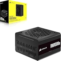 Corsair RM1000e (2023) Vollmodulares, Geräuscharmes ATX-Netzteil - ATX 3.1- Und PCIe 5.1-kompatibel - 105°C-Kondensatoren - 80 PLUS Gold-Effizienz - Modern Standby-Unterstützung - Schwarz – Ansicht 8