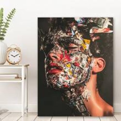 Toile murale colorée pour chambre ado au style graffiti
