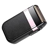 GLSTOY Electric Razor for Men Face Trimmer with 3D Floating Structure and Detachable Head, Rechargeable USB Type-c Cordless Beard Trimming Tool in Black, Abs Material for Precise Face