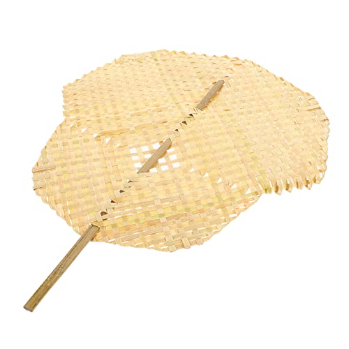 TOPBATHY Abanico De Mano De Bambú Abanico De Mano De Sin Aspas De De Papel De De Campamento De Bolsillo Personal De