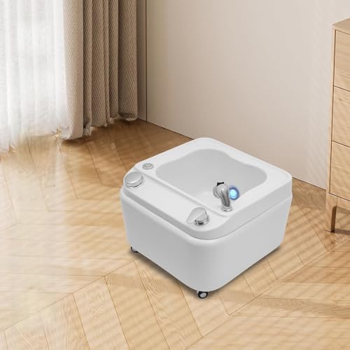 Masajeador eléctrico spa de pies con burbujas y luces LED miniatura 1