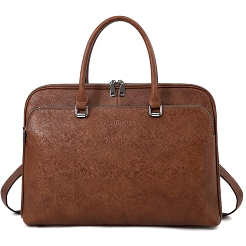 Blofinche Laptop Messenger shoulder bag: Genuine Leather work Briefcase 13.3