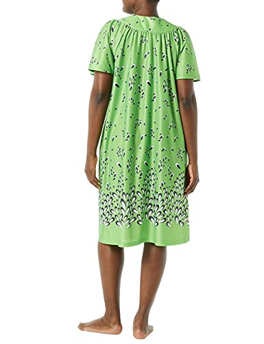Image of AmeriMark Casual Women's Patio Muumuu House Dress Loose Comfortable Short Sleeve Sun Dress Lounger Gown Sleepwear for Ladies