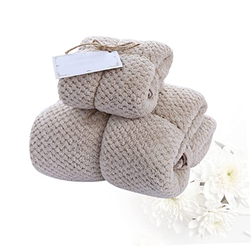 Zerodeko 1 Set Kids Suit Towels For Kids Orange Towels Kids Washcloths Bath Towel Absorbent Towel Coral Towel Bathroom Set Decorate Brown Household Hand Towel Kids Decor Towel #TOP3