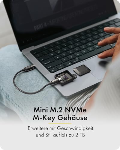 ICY Box Mini M.2 NVMe SSD Enclosure 2230 USB 3.2 Gen 2 miniatura 5
