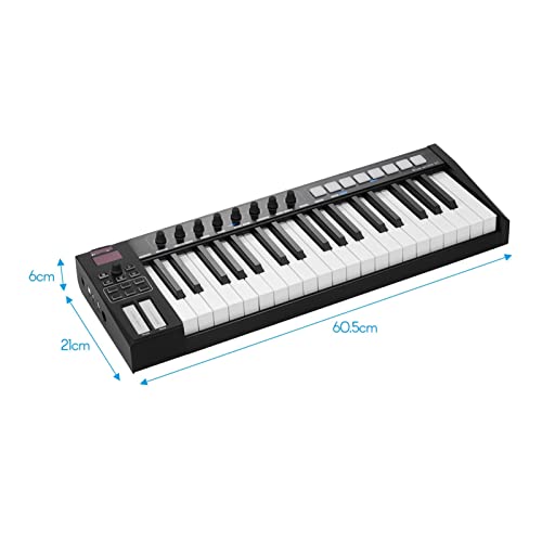 Clavier Piano 37 USB MIDI Clavier du Contrôleur 37 Touches Semi-pondérées 8 RVB Tampons De Déclenchement Rétro-éclairés… - Les Beatles, Paul McCartney, John Lennon, RIngo Starr, George Harrison Clavier Piano 37 USB MIDI Clavier du Contrôleur 37 Touches Semi-pondérées 8 RVB Tampons De Déclenchement Rétro-éclairés… – Image 3